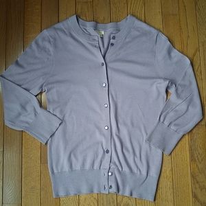 J.Crew Lavender Cotton Cardigan